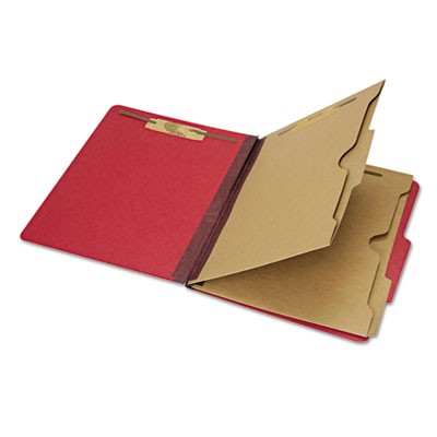 6006972 Classification Pocket Letter Folder With 6-section - Dark Red