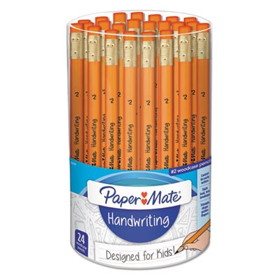 2021787 Handwriting Woodcase Pencils Barrel, Orange - Pack Of 24