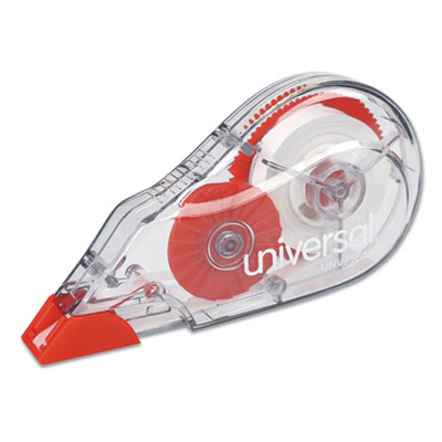 75616 Correction Tape Dispenser, Clear & Red - Pack Of 10