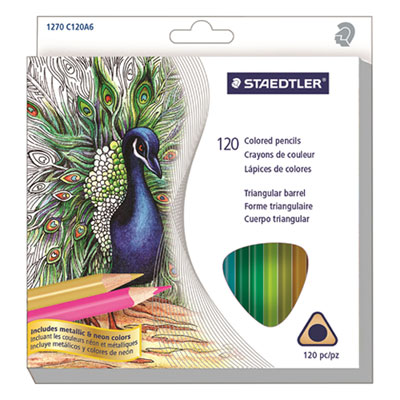 Staedtler 1270c120 Triangular Pencil Set, Assorted Color - Pack Of 120