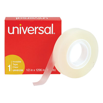 81236 0.5 X 1296 In. Invisible Tape, Clear