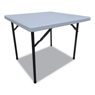 Alera Pt36sw 36 X 36 In. Square Plastic Folding Table, White