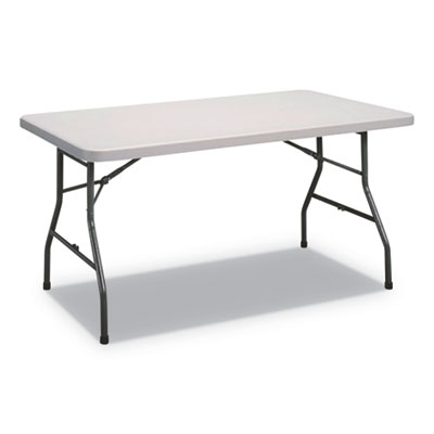 Alera Pt6030g 60 X 30 In. Rectangular Plastic Folding Table, Gray