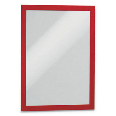 476803 Adhesive Sign Holder, Red Frame - 2 Per Pack
