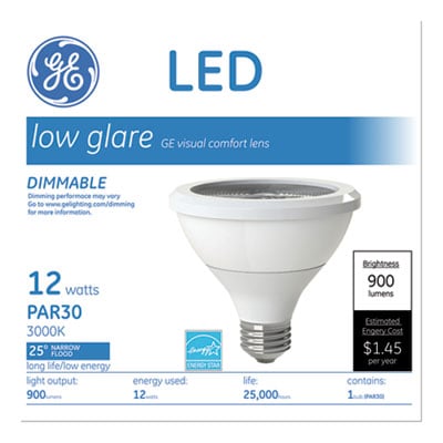 General Electric 42133 12w 2700k Led Par30 Dimmable Warm White Flood Light Bulb
