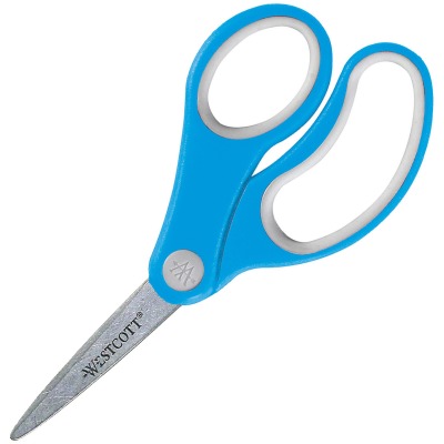 Acme United 15972 5 In. Pointed Tip Scissors With Soft Handle, Assorted Color