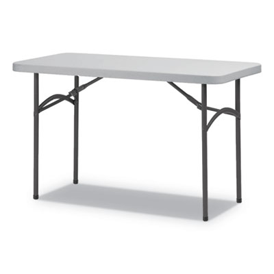 Alera Pt4824g 48 X 24 In. Rectangular Plastic Folding Table, Gray