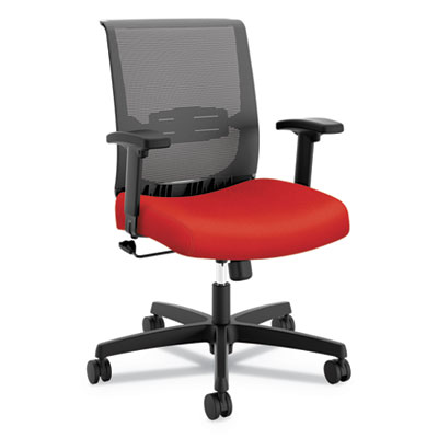 Cmz1acu67 Convergence Swivel-tilt Chair, Red & Black Seat - 27 X 30 X 39.75 In.