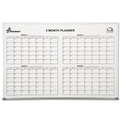 5550295 7110015550295 24 X 36 In. Quartet 4 Month Cubicle Calendar Board