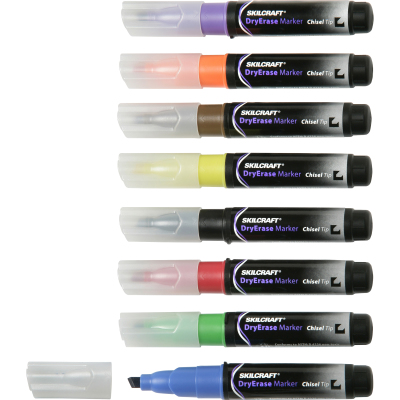 1863605 7520011863605 Dry Erase Markers, Chisel Tip