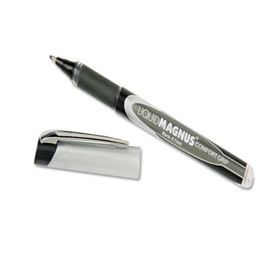 5877791 7520015877791 Liquid Magnus Rollerball Stick Pen, Black - Medium - Pack Of 4