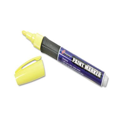 5889097 7520015889097 Medium Point Rubber Grip Paint Marker, Yellow