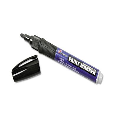 5889099 7520015889099 Medium Point Rubber Grip Paint Marker, Black