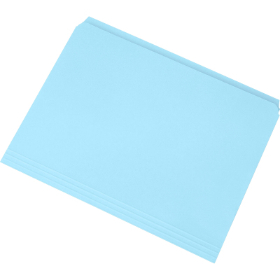 3649502 7530013649502 Letter Size Straight Cut File Folders, Blue