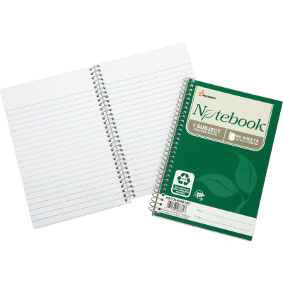 6002013 7530016002013 5 X 7.5 In. College Rule Recycled Notebook, White - Pack Of 6