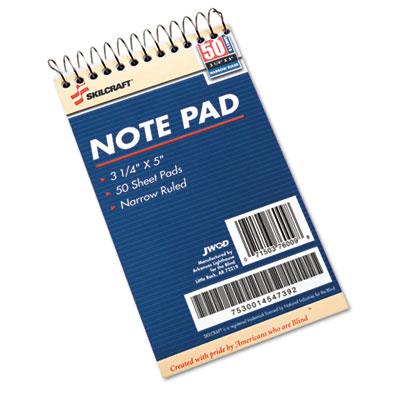 4547392 7530014547392 3.25 X 5.5 In. Narrow Rule Notepad, 50 Sheets