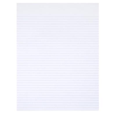 5167581 7530015167581 8.5 X 11 In. Narrow Rule Writing Pad - White, 100 Sheets