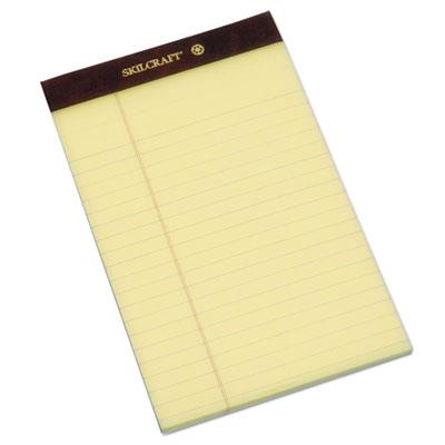 3566726 7530013566726 5 X 8 In. Legal Rule Paper Pad - Canary, 50 Sheets