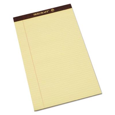 2096526 7530012096526 8.5 X 14 In. Legal Rule Paper Pad - Canary, 50 Sheets