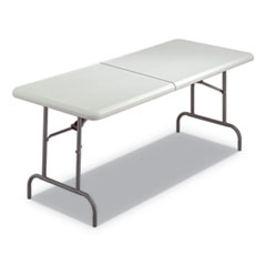 6716415 7110016716415 Blow Molded Folding Table - Platinum, 72 X 30 X 29 In.