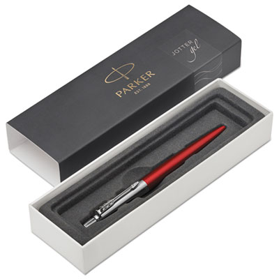 2020648 0.7 Mm Jotter Gel Pen With Gift Box - Medium, Red Barrel