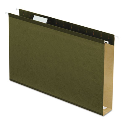 5143x2 Legal Size Extra Capacity Reinforced Hanging File Folders With Box Bottom, Green