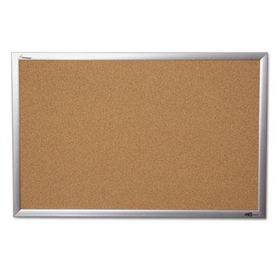 4840005 7195014840005 24 X 36 In. Quartet Cork Board, Anodized Aluminum Frame