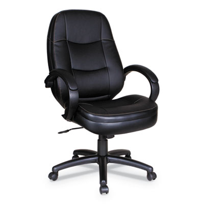 Alera Pf4119 Pf Series High-back Leather Office Chair, Black