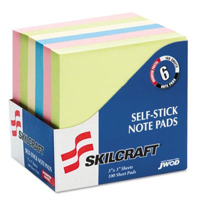 4562249 7530014562249 3 X 3 In. Unruled Self-stick Note Pad Set, Assorted Color