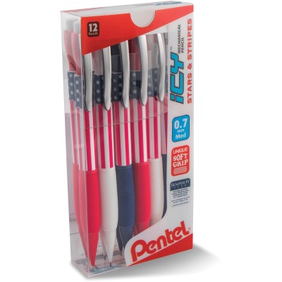 Of America Al27usapc12m 0.7 Mm Icy Mechanical Pencil - Us Flag, Assorted Color