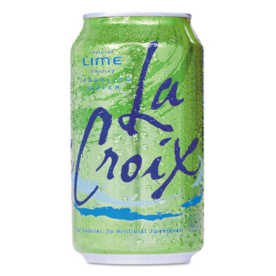 1274650 12 Oz Can Sparkling Water, Lime Flavor - 24 Per Case