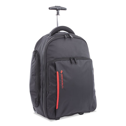 Bkpw1018smbk 15.6 In. Stride Business Backpack On Wheels For Laptops, Black