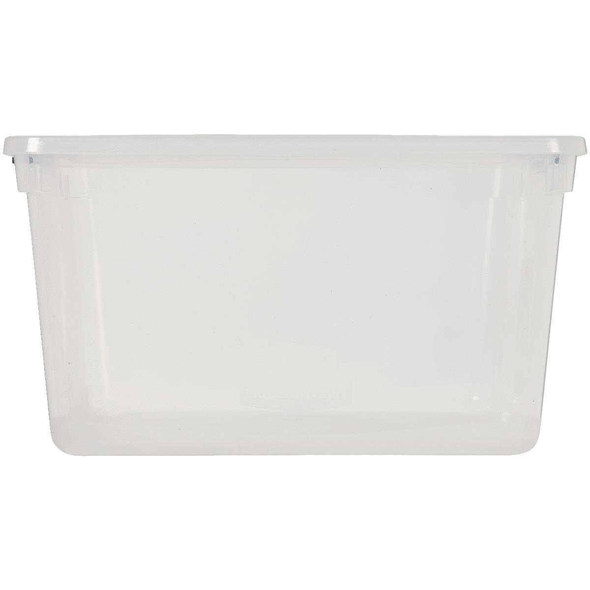 Rmcc710000 Clever Store Latching Lid Storage Tote, Clear
