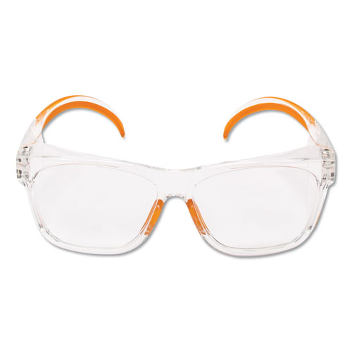 Kimberly Clark 49301 Maverick Safety Glasses, Clear & Orange - Polycarbonate Frame