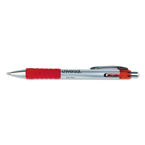 39722 Medium Roller Ball Retractable Gel Pen, Red Ink