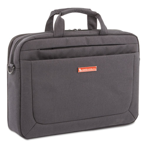 Exb1009smch Cadence 2 Section Briefcase - Holds Laptops, Charcoal