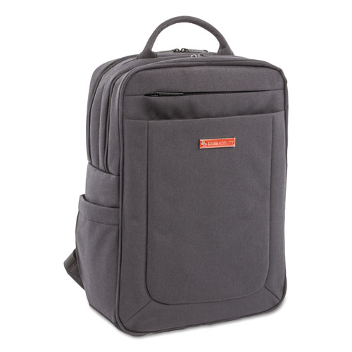 Bkp1012smch Cadence 2 Section Business Backpack For Laptops, Charcoal - 15.6 X 6 X 17 In.