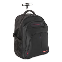 Bkpw1006smbk 14 X 22 In. Overnight Backpack On Wheels - Black
