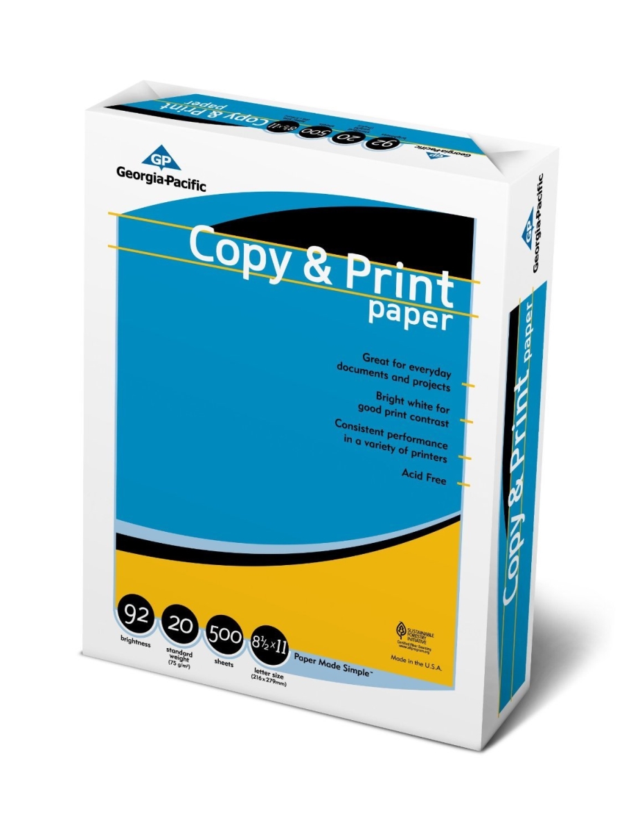 013020ct 8.5 X 11 In. Copy & Print Paper - 92 Bright, White - 20 Lbs