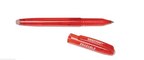 Erasable Stick Pen, Red