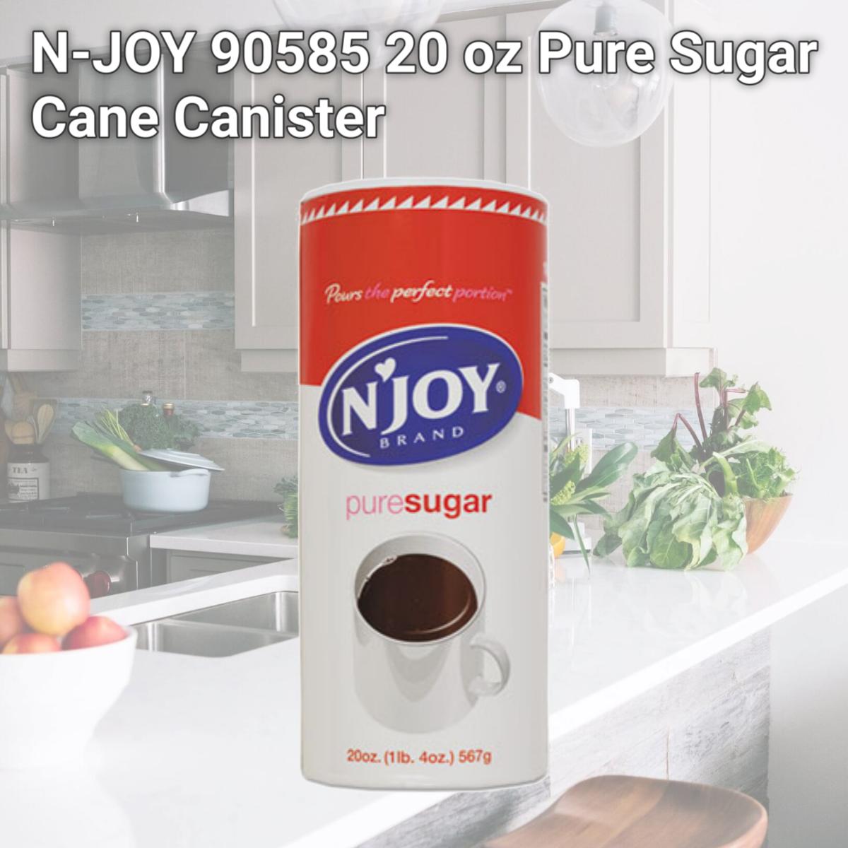 Picture of N-JOY 90585 20 oz Pure Sugar Cane Canister
