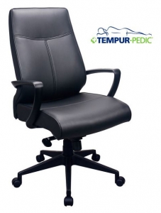 Tp300 High Back Leather Chair, Black