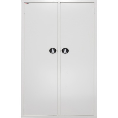 72 In. Electronic Lock Medical Storage Cabinet, White