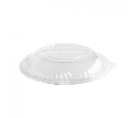 7 In. Pet Dome Lid & Standard Pack N Serve Plastic Bowl, Clear