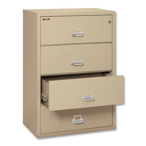 Fir43822cpa 37.5 X 22.125 In. Letter & Legal Four-drawer Lateral File Cabinet, Parchment