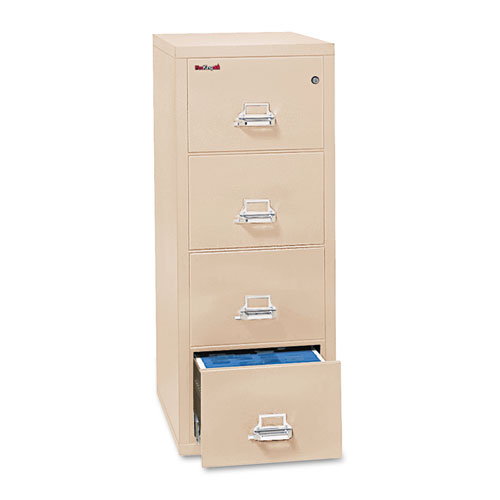 Fir41825cpa 17.75 X 25 In. Ul Listed 350 Letter Four-drawer Vertical File Cabinet, Parchment