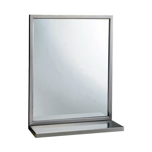 Washroom Bob2922436 Welded-frame Mirror & Shelf Combination