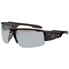 Ego52042 Nylon & Polycarb Skullerz Dagr Safety Glasses, Black Frame & Silver Lens