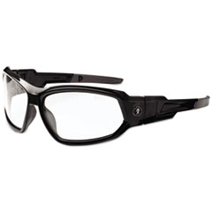Ego56003 Nylon & Polycarb Af Skullerz Loki Safety Glasses & Goggle, Black Frame & Clear Lens