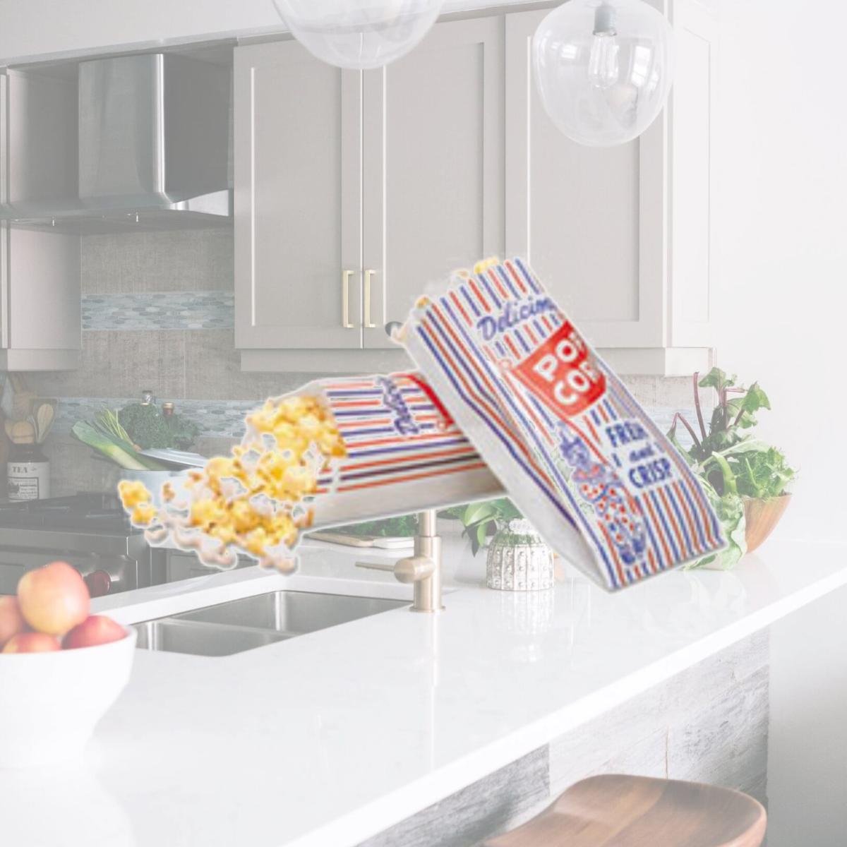 Picture of Bagcraft Papercon BGC300471 Pinch-Bottom Clown 1M Paper Popcorn Bag, Blue, Red & White - 4 x 1.5 x 8 in. - 1000 Per Case